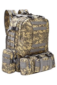 SKFAK021 Online Order Camo Shoulder First Aid Kit Outdoor Travel Cross-country Climbing Adventure Limit Ride Design Waterproof Shoulder First Aid Kit Multi-adjustment Buckle First Aid Kit Supplier back view